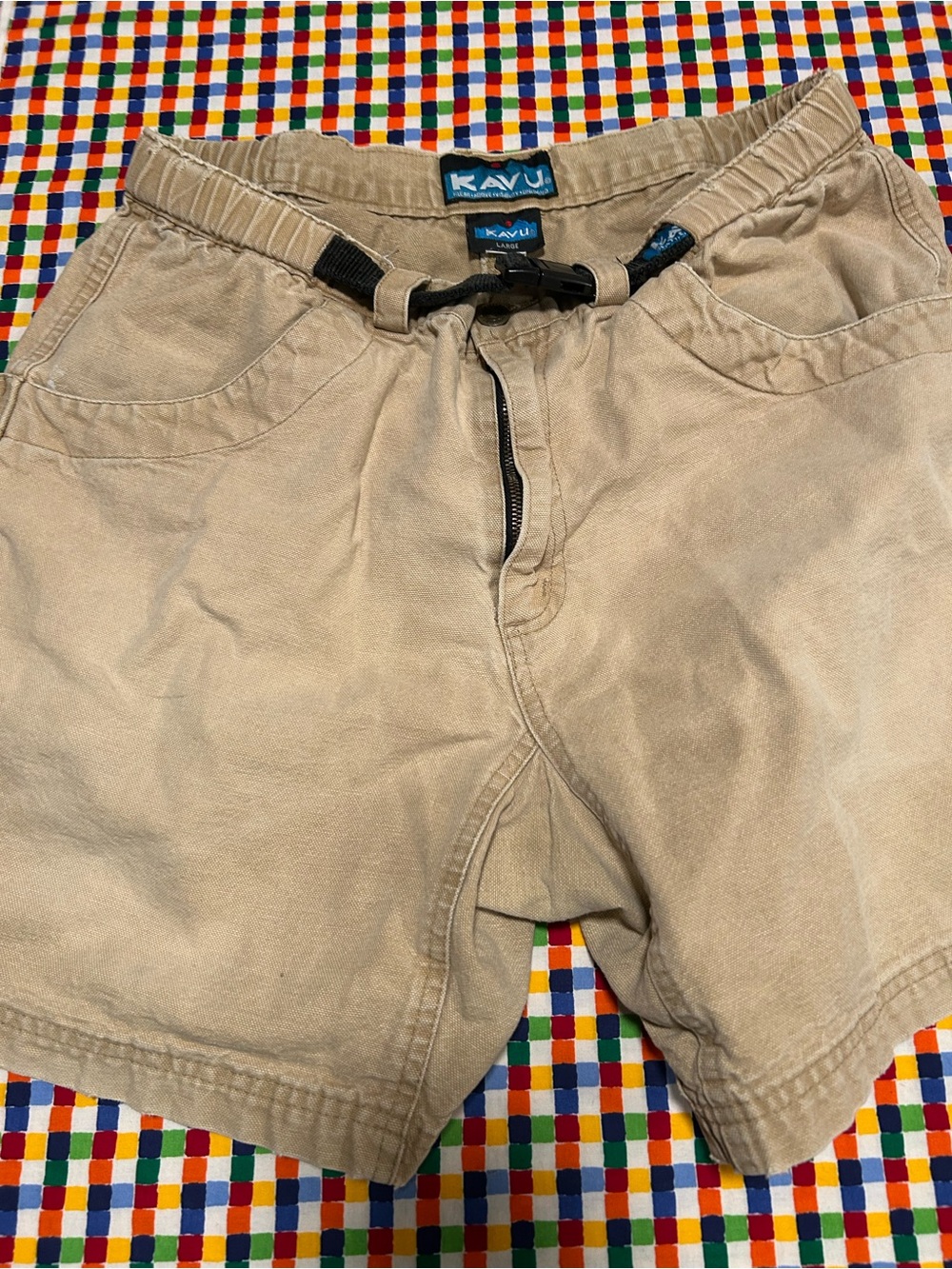 Kavu Men's Tan Outdoor Shorts large